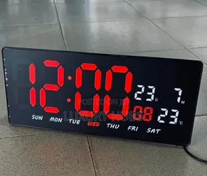 Large Led Digital Wall Mounted Clock