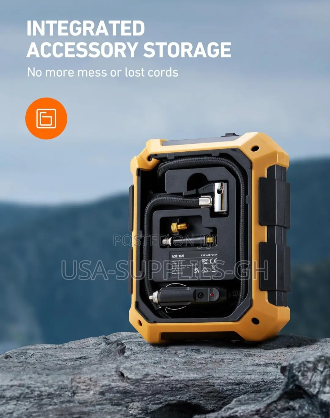 Astroai Tire/Tyre Inflator Air Pump 12v Dc for Cars From Usa
