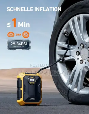 Astroai Tire/Tyre Inflator Air Pump 12v Dc for Cars From Usa