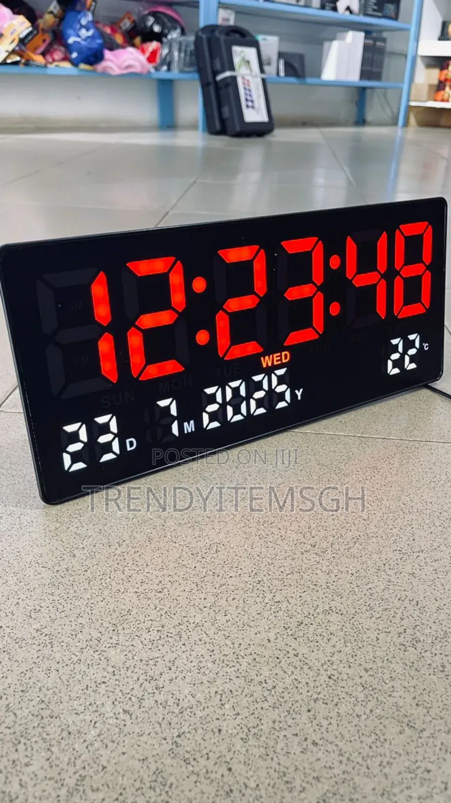 Digital Led Screen Clock With Calendar Temperature