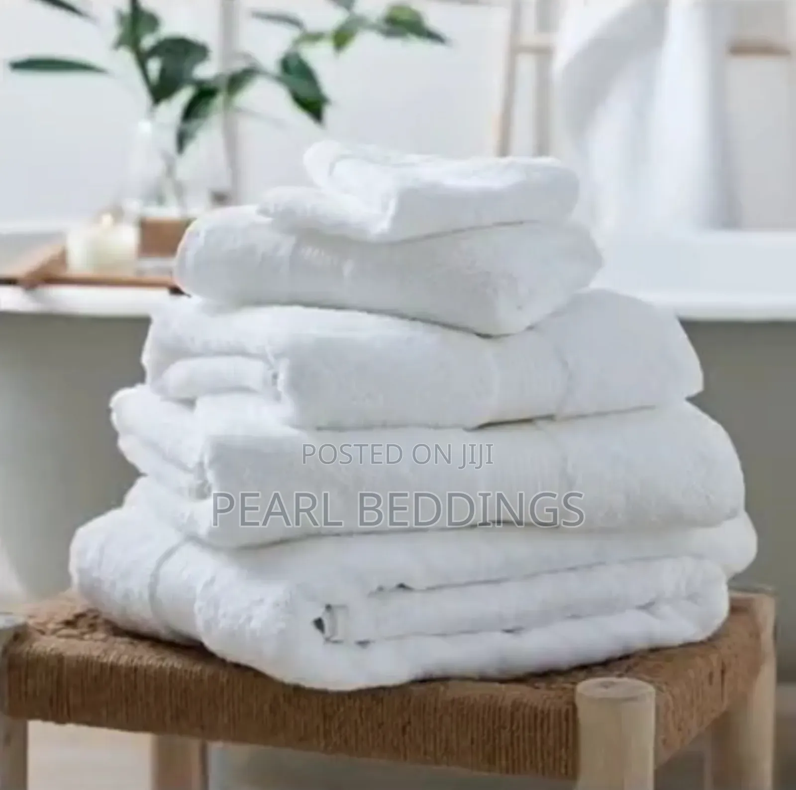 Premium 5star Hotel Quality Luxurious White Towels Available