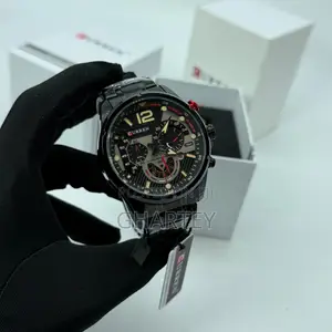 Curren Bold Chronograph Dual Time Watch for Men