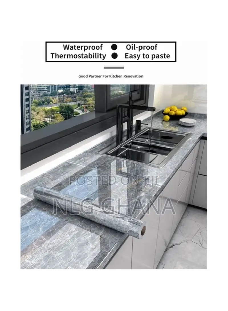 (L78.7 X W15.7)Inch Marble Pattern Waterproof Pvc. Tvx22190