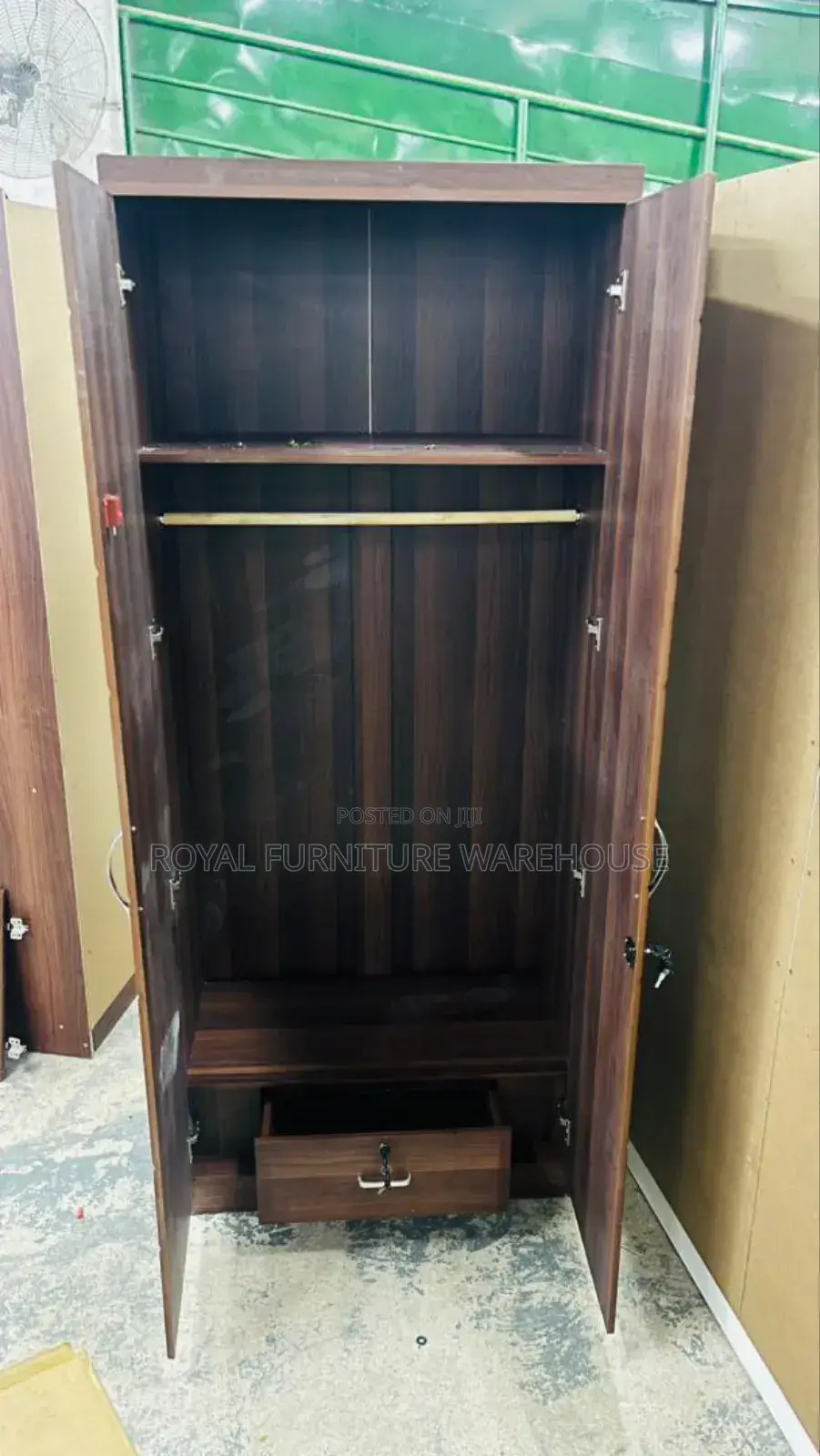 2doors Wooden Wardrobe