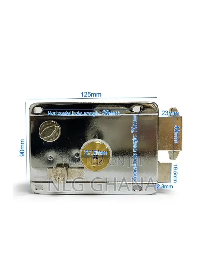 High-Security Double Cylinder Door Brass Latch Rim. Ghx3768