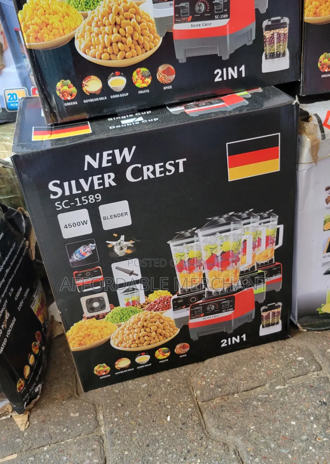 Double Cup Silver Crest Blender (4500w)