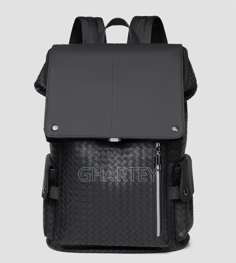 Quality Mesh Design Leather Bags - 2 Styles All Black