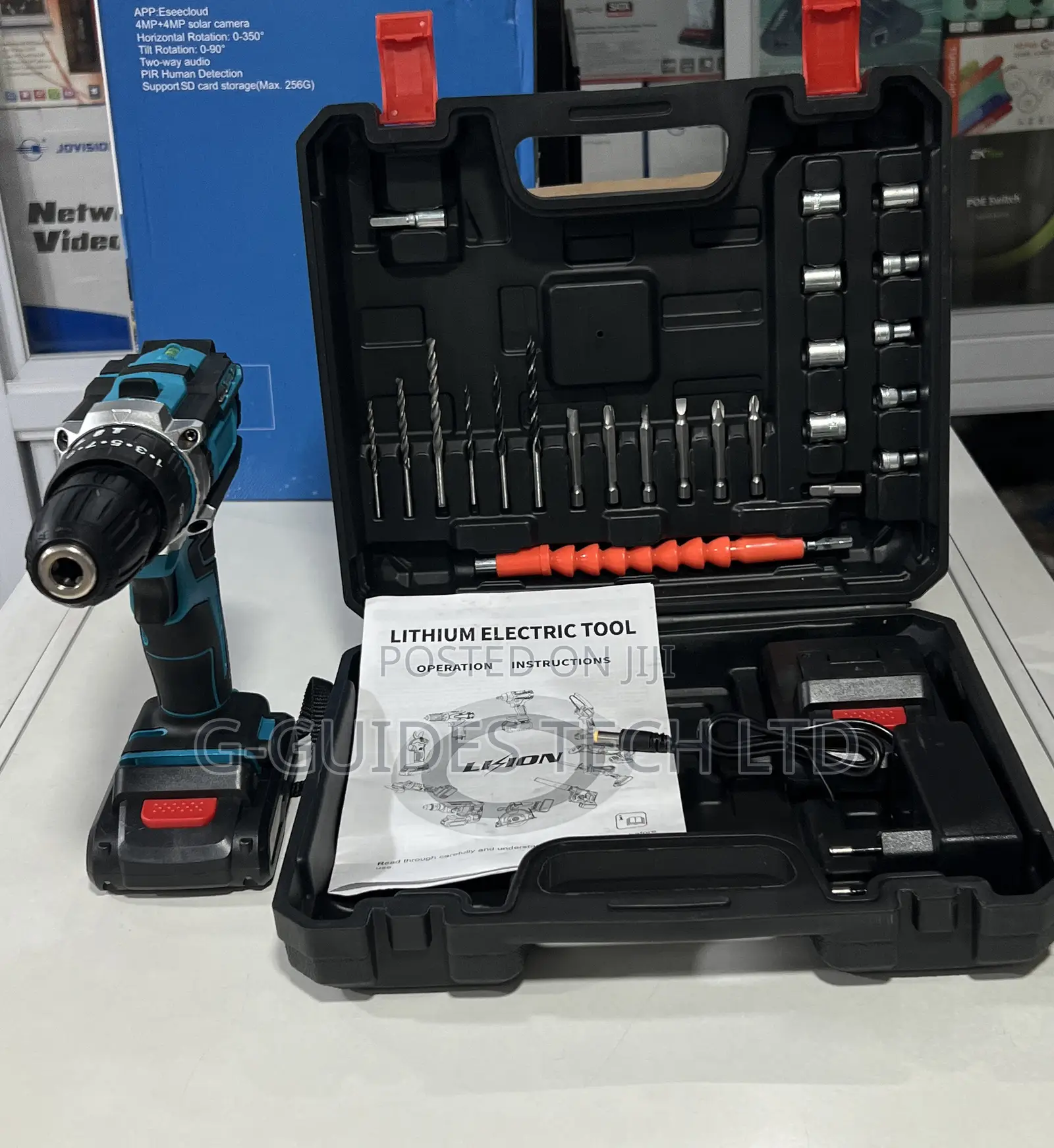 Lithium Electric Cordless Screwdriver and Drilling Tools Set
