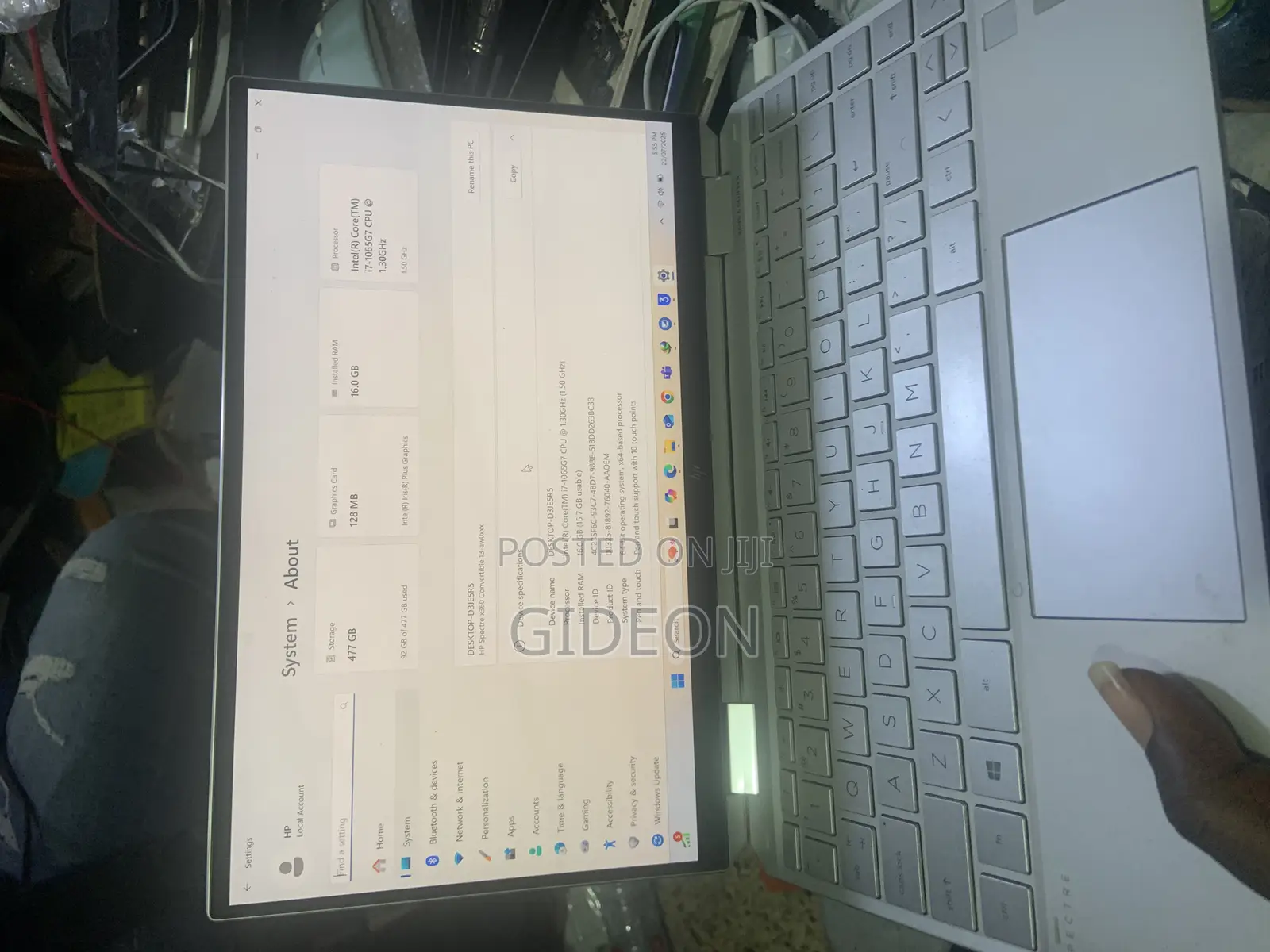 Laptop HP Spectre 13 16GB Intel Core I7 SSD 512GB