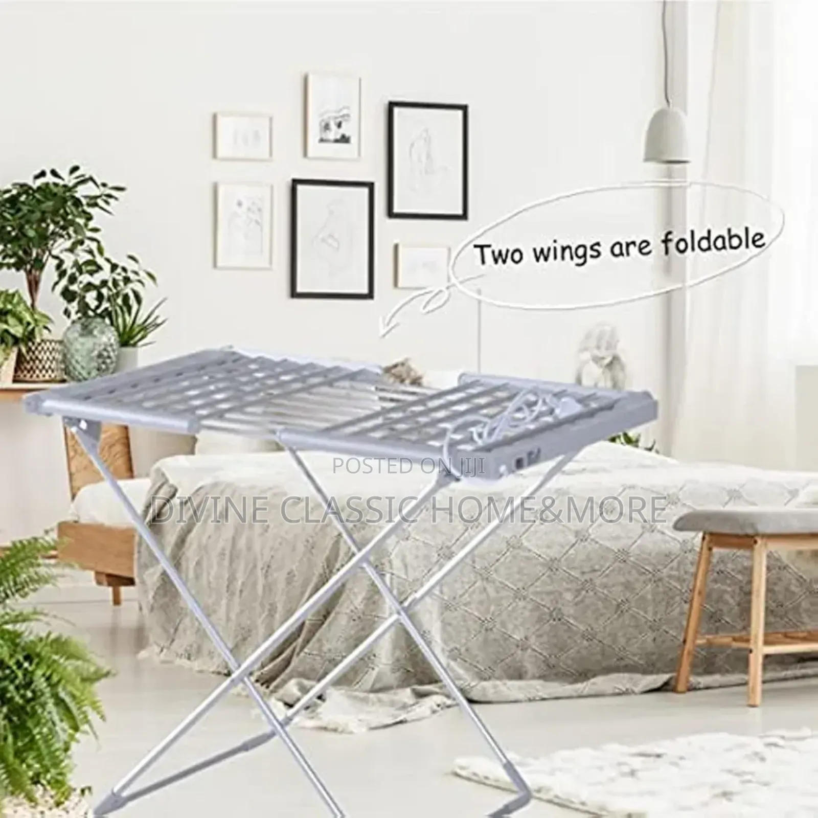 Dunelm Heated Airer/Dryer Line With Wings