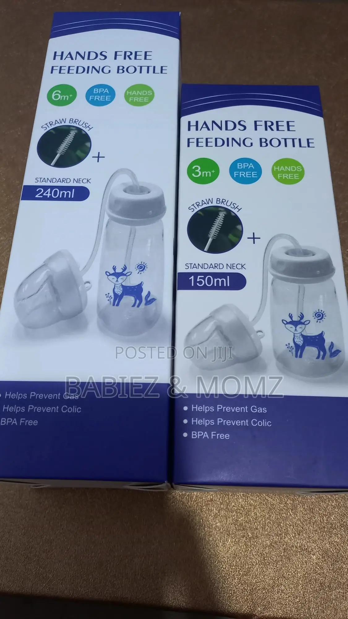 Hands-free Feeding Bottle - 150ml 240ml Available