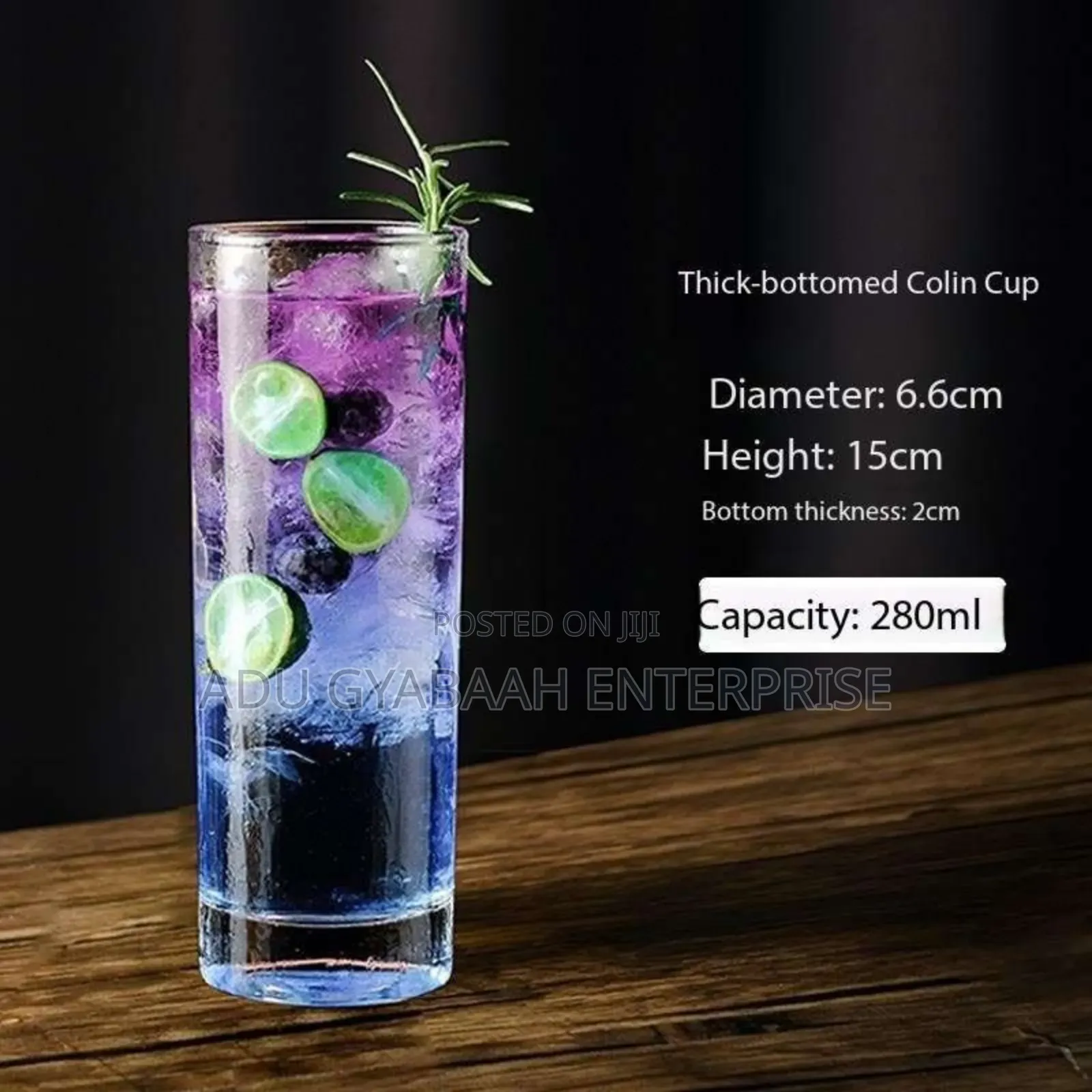Tall High Ball Glass (280ml)
