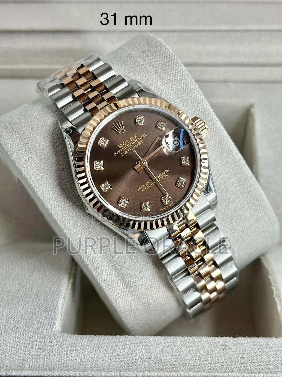 Rolex Datejust Anti Blemish Rose Gold Watch for Men