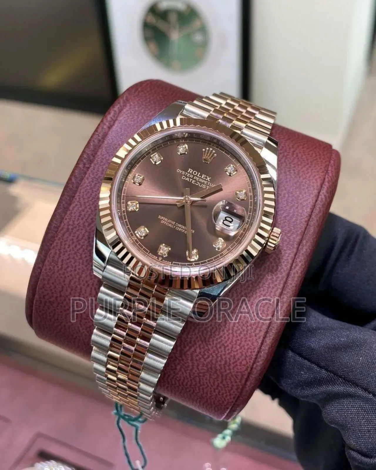 Rolex Datejust Anti Blemish Rose Gold Watch for Men