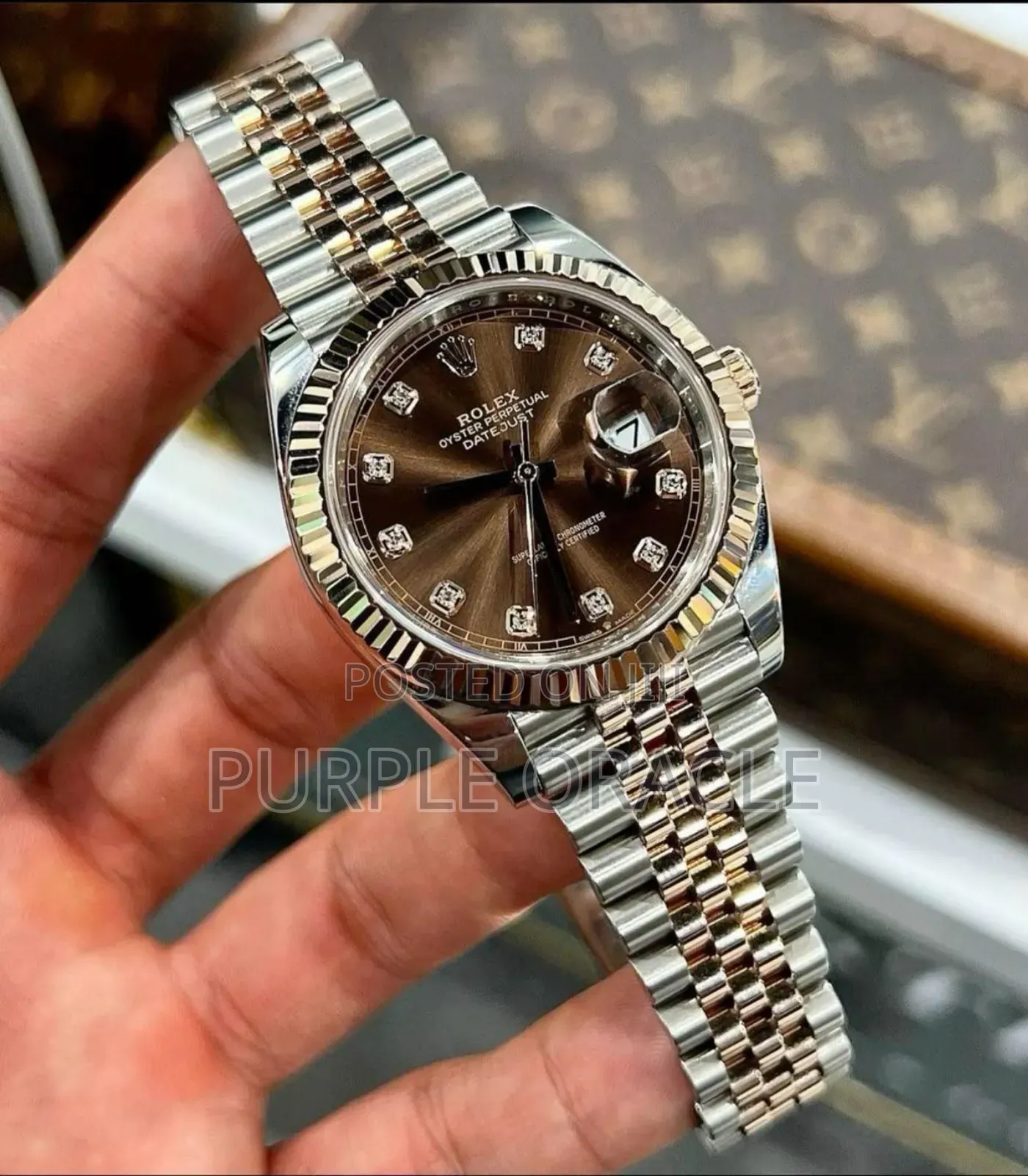 Rolex Datejust Anti Blemish Rose Gold Watch for Men