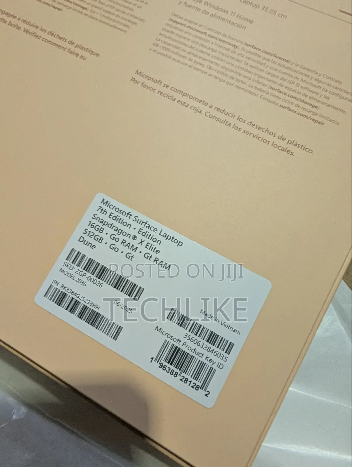 New Laptop Microsoft Surface 16GB Qualcomm Snapdragon X Elite SSD 512GB