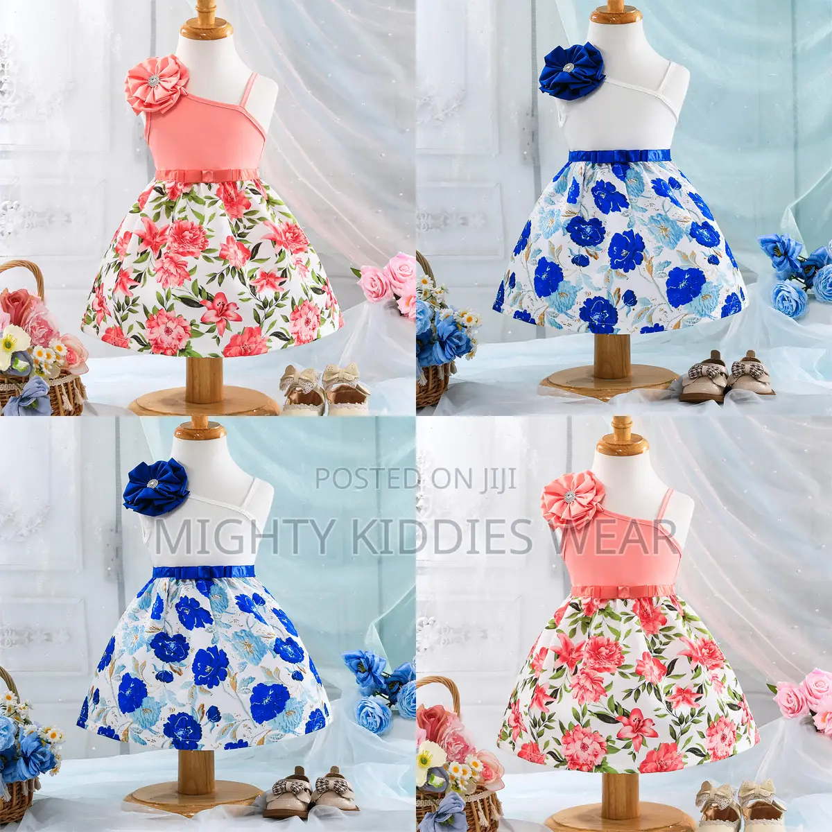 Girls-Fashion-Floral-Print-Outfit. Age 12-18m,2-3yrs