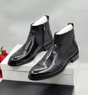 Kenneth Cole Black Zip Chelsea Boot