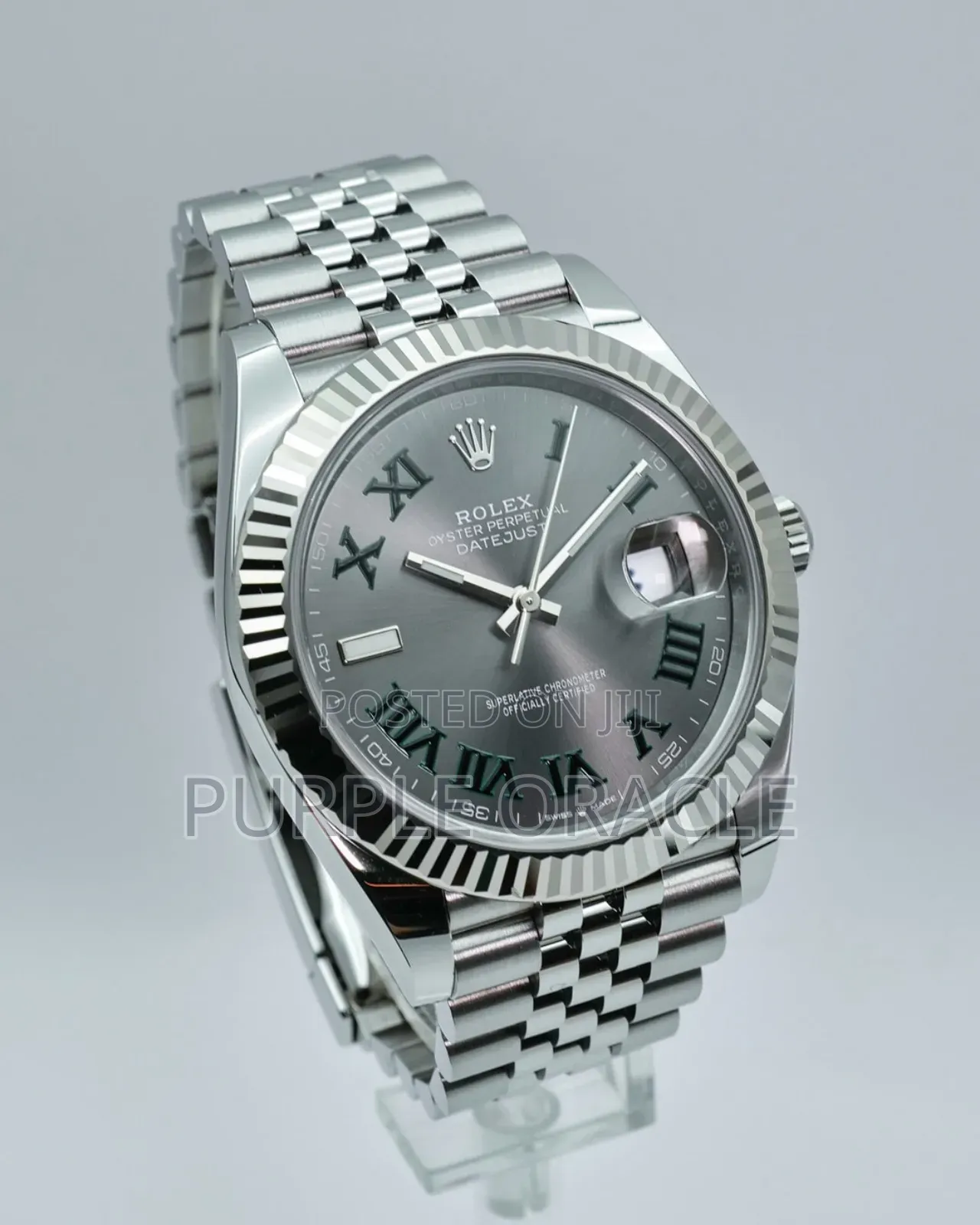 Classic Rolex Datejust 126334 Slate Roman Dial on Jubilee