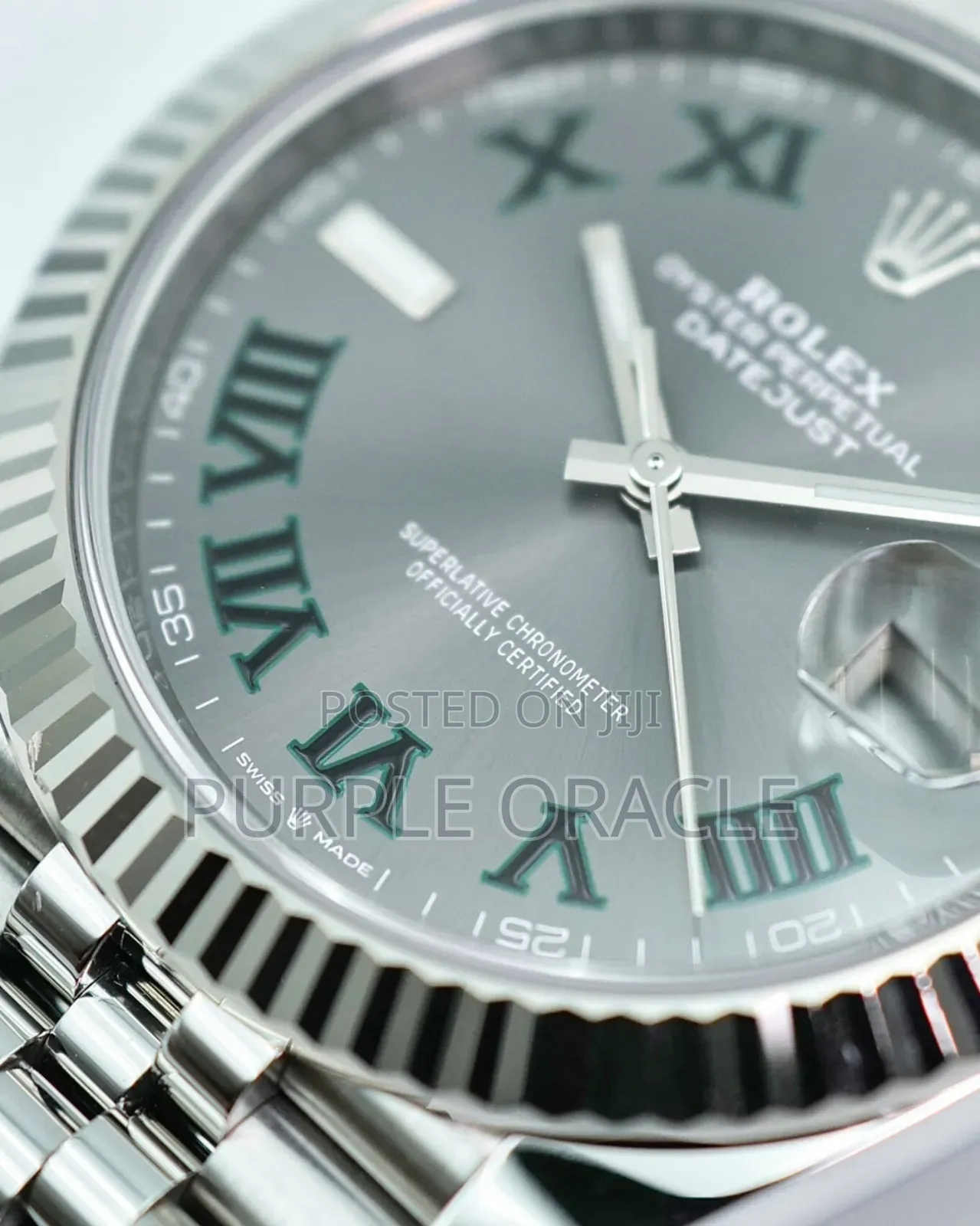 Classic Rolex Datejust 126334 Slate Roman Dial on Jubilee