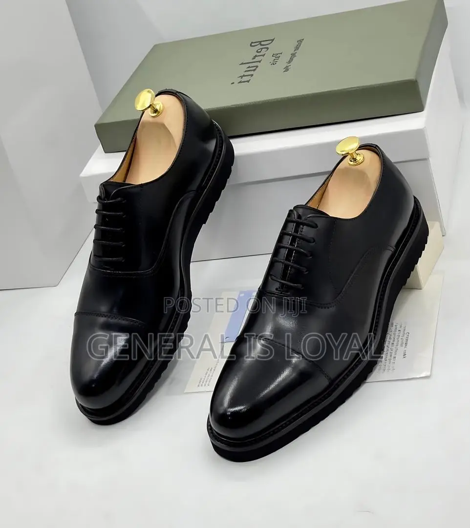 Berluti Black High Sole Shoes