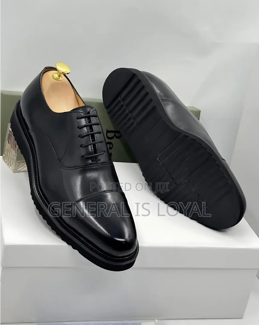 Berluti Black High Sole Shoes