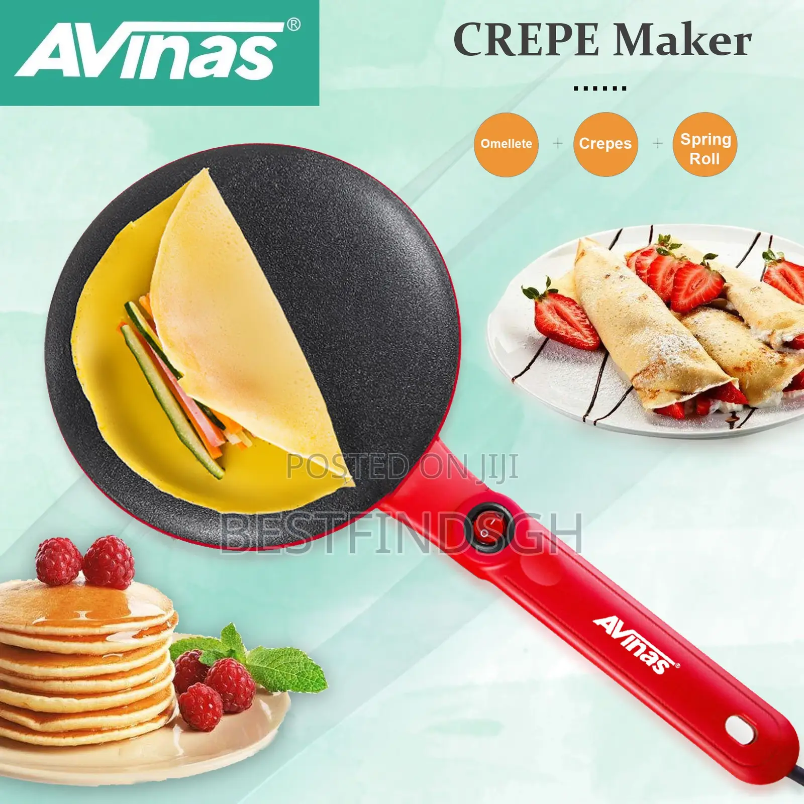 Avinas Electric Crepe/Pancake Maker