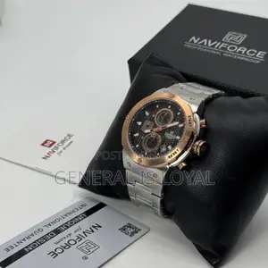 Photo - Solid Stainless Metal Chronograph Naviforce Watch