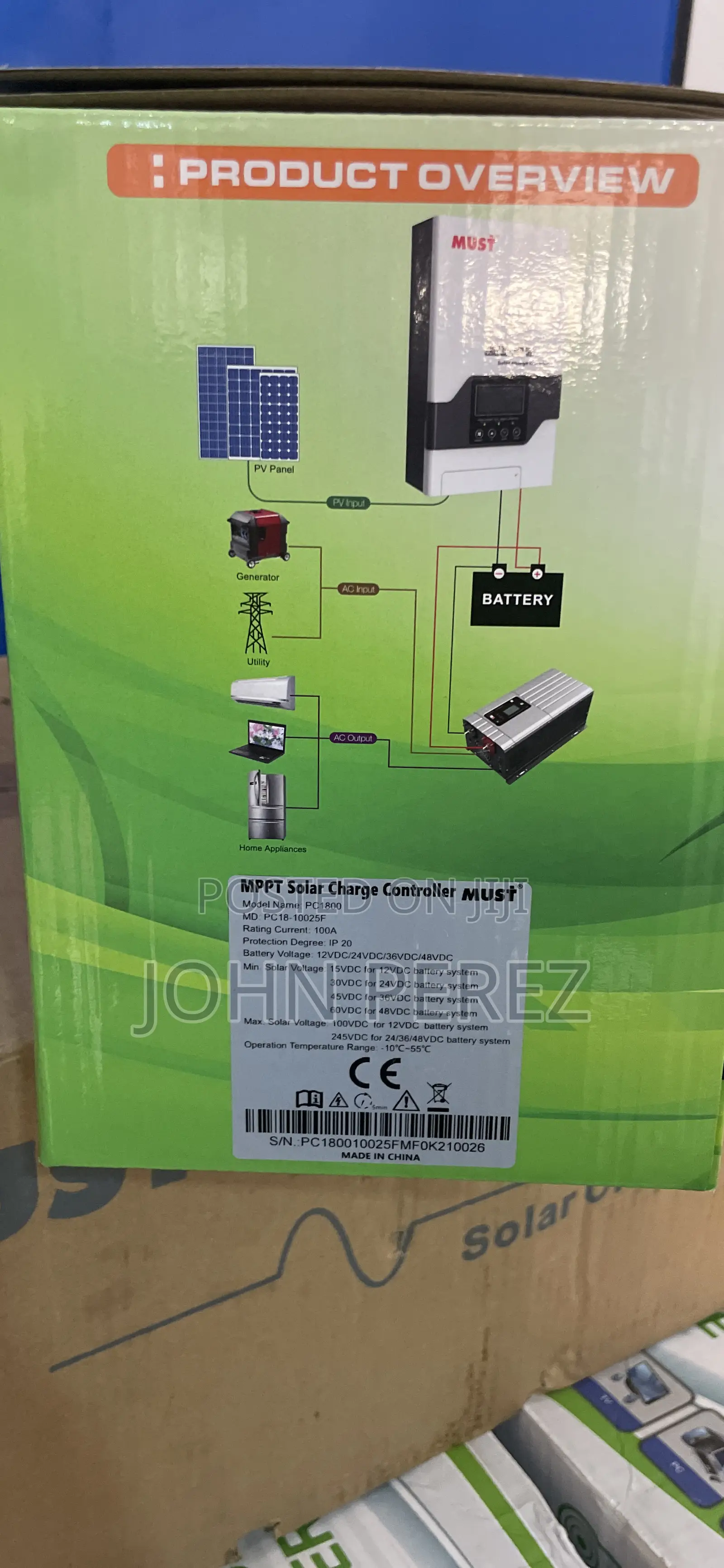 100ah Must MPPT Charge Controller