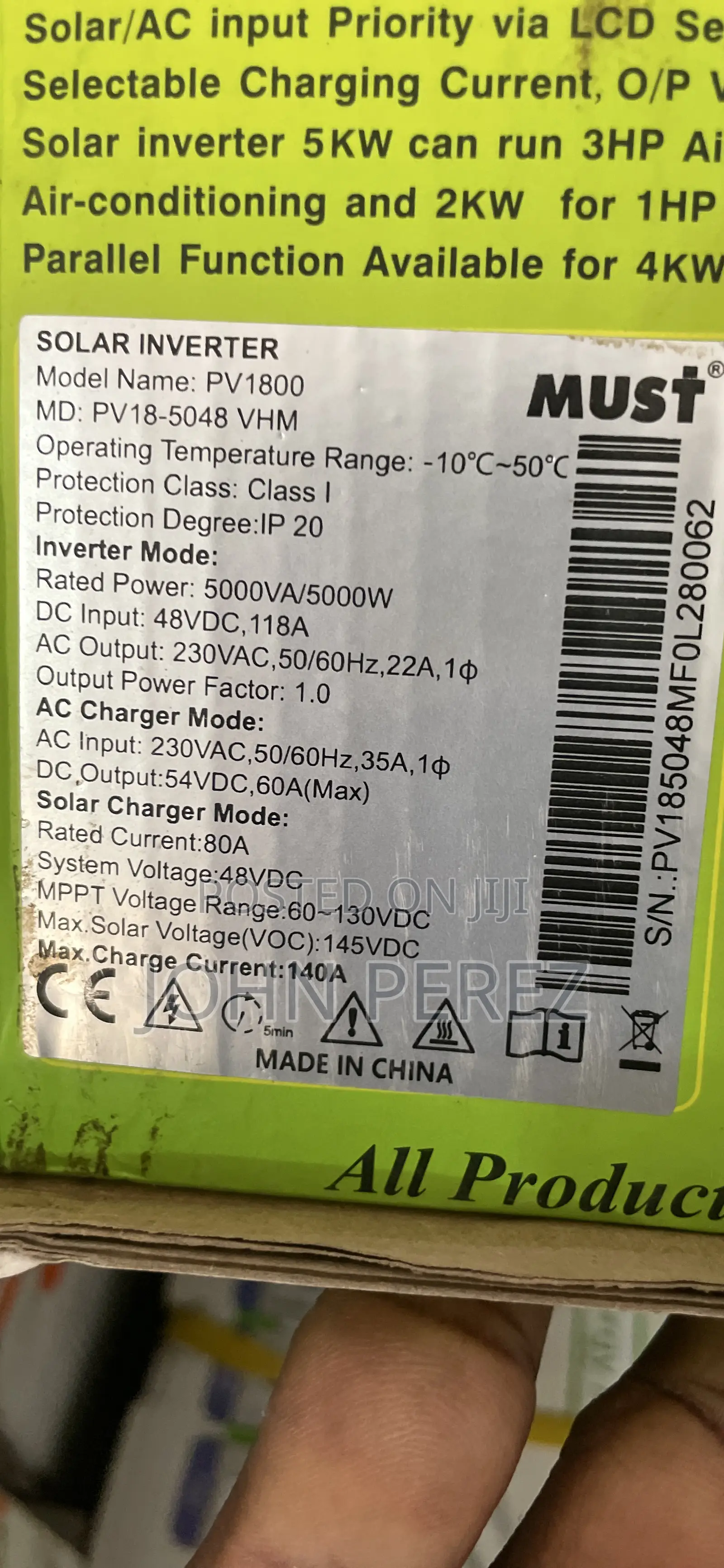 48v 5kw Must Hybrid Inverter