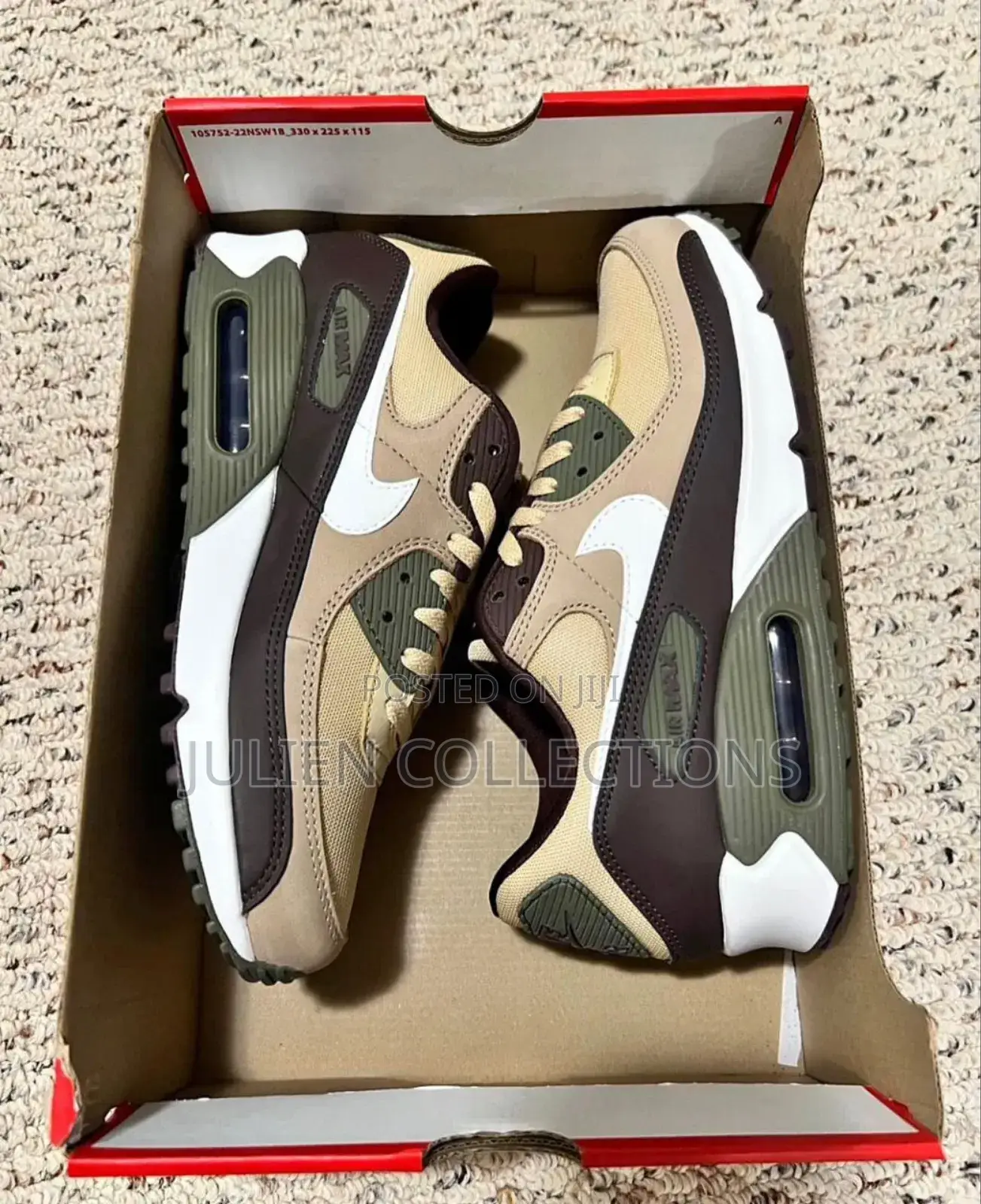 Nike Air Max 90 Pu Coffee Brown and White