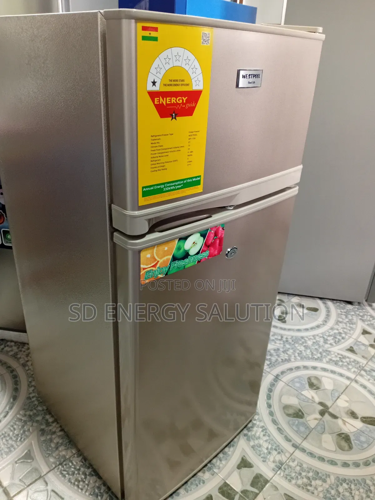 Brilliant Westpool Table Top Fridge Freezer 95 Litres