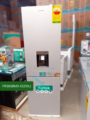 Flamino 251liters Double Door Refrigerators Water Dispenser