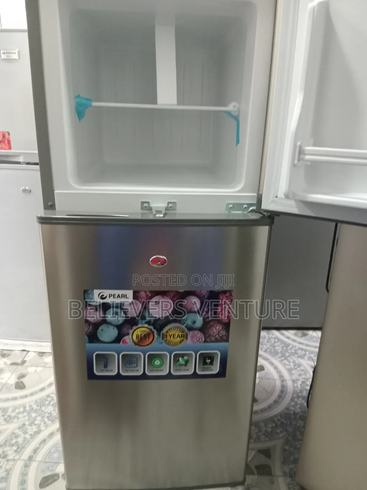 Super Cool Pearl Model Double Door Fridge Pearl 108l