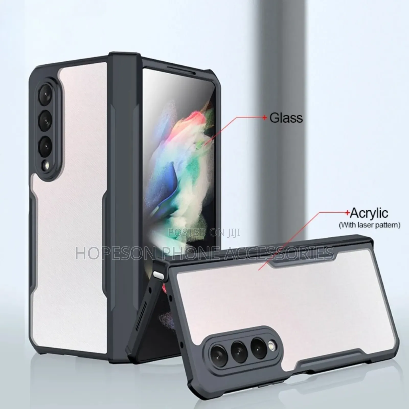 Samsung Z Fold Shockproof And Rugged Transparent Phone Case