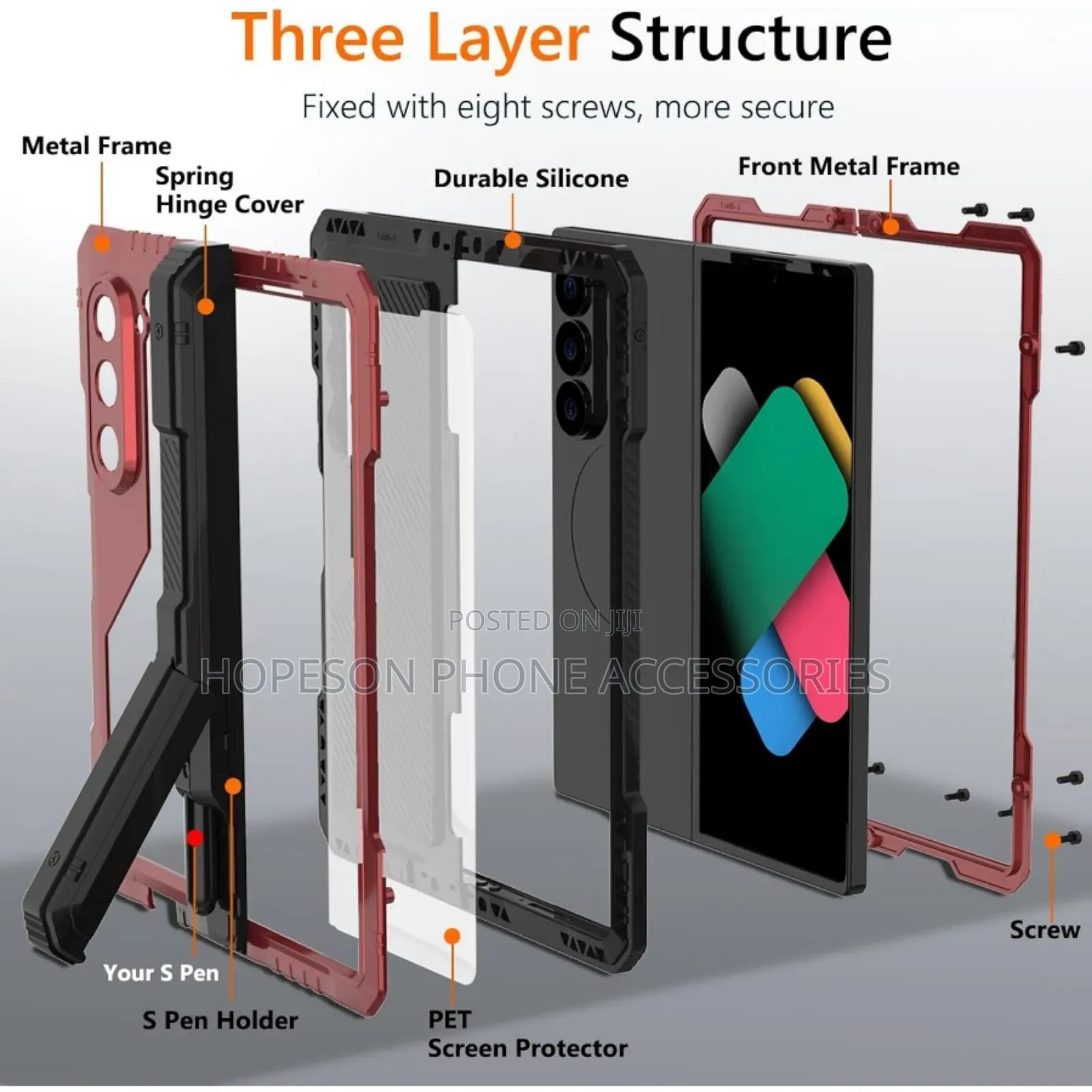 Samsung Z Fold Shockproof And Rugged Transparent Phone Case
