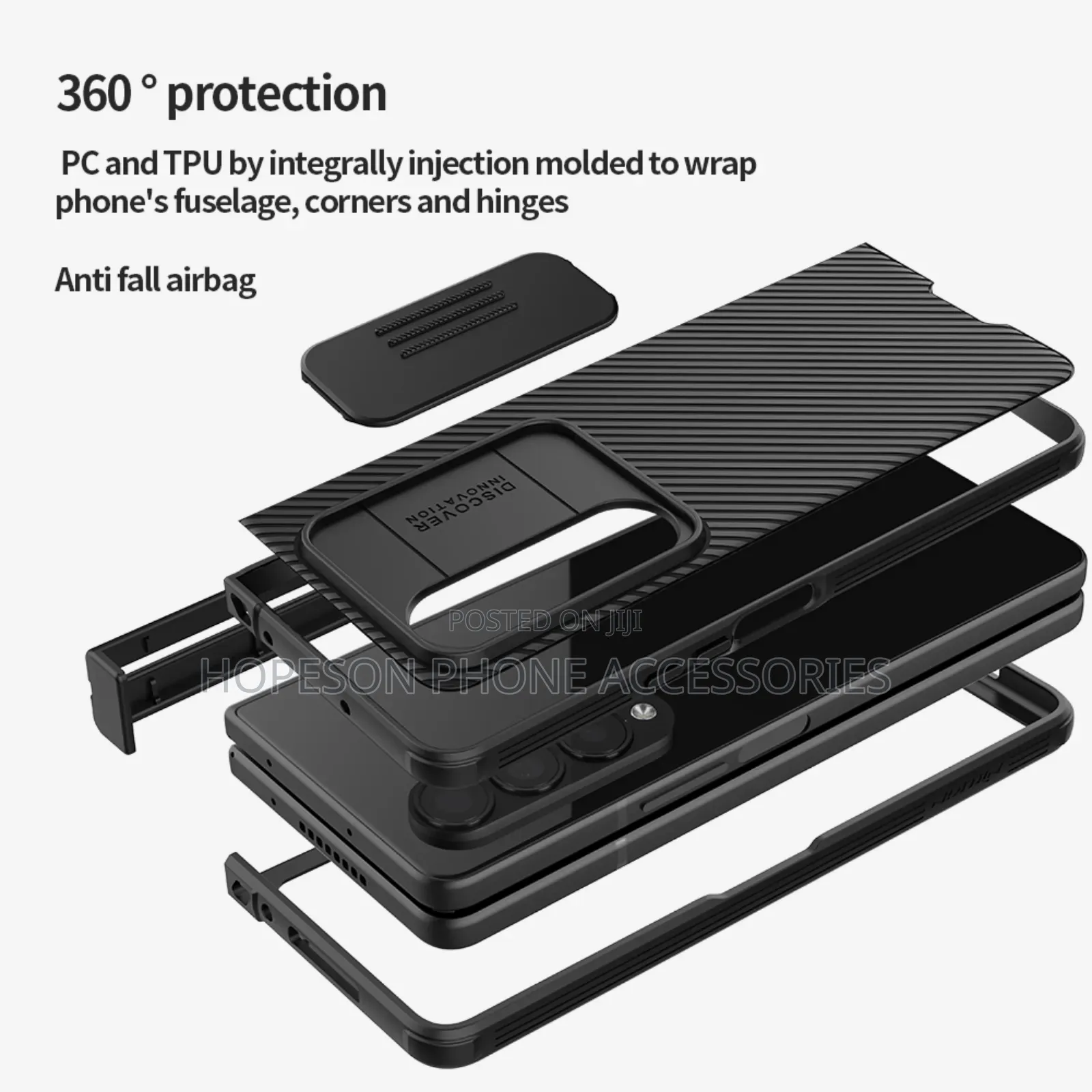 Samsung Z Fold Shockproof And Rugged Transparent Phone Case