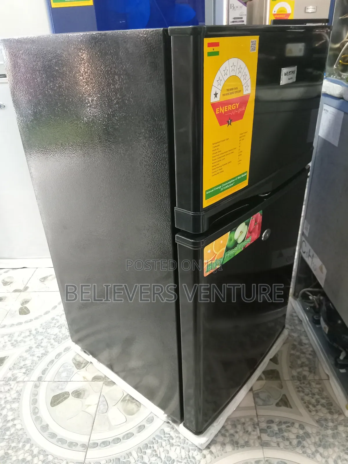 Energy Guide Westpool Top Freezer 80l Fridge Westpool 80l