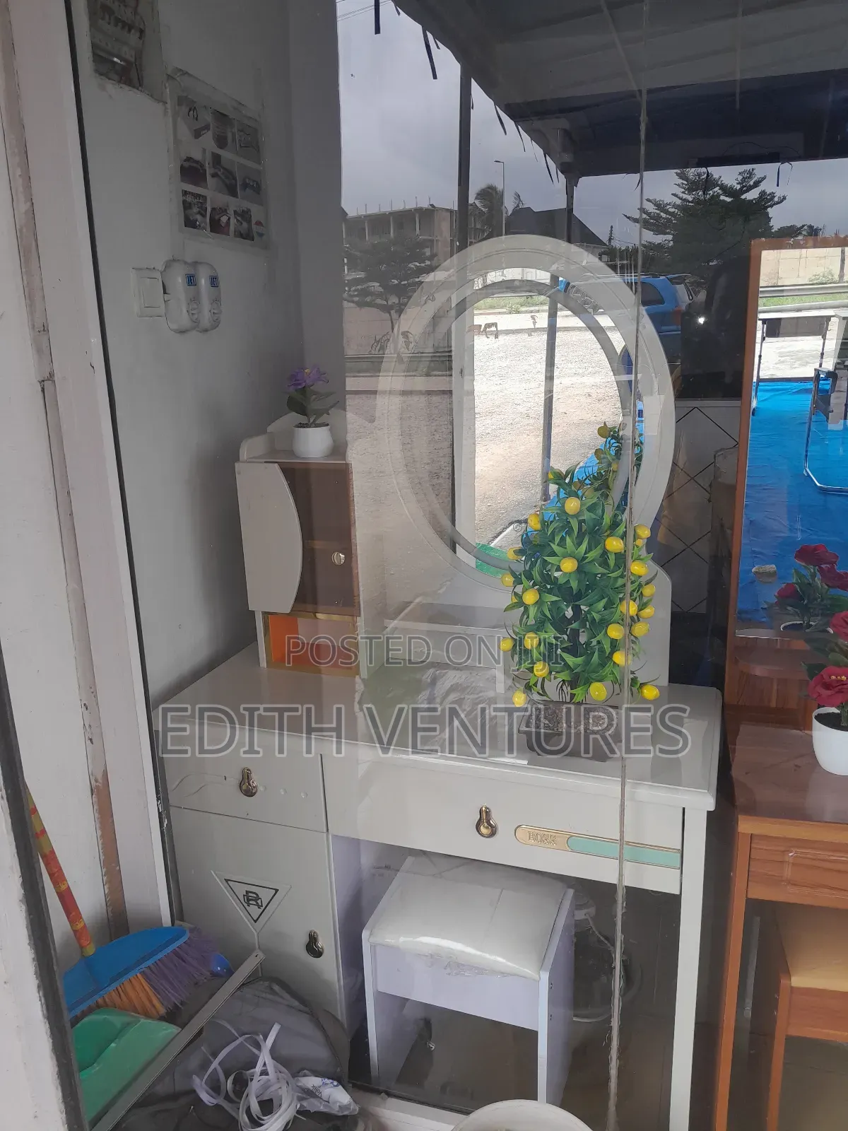 White Dressing Mirror-Light Mirror