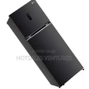 Real Lg 473l Top Freezer Fridge With Auto Ice Maker- Black
