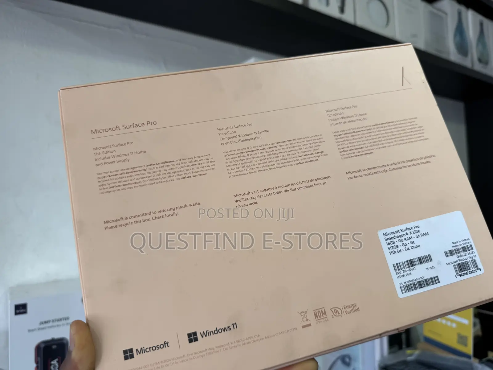 New Microsoft Surface Pro 11th Edition, a Copilot+ PC 16GB SSD 512GB
