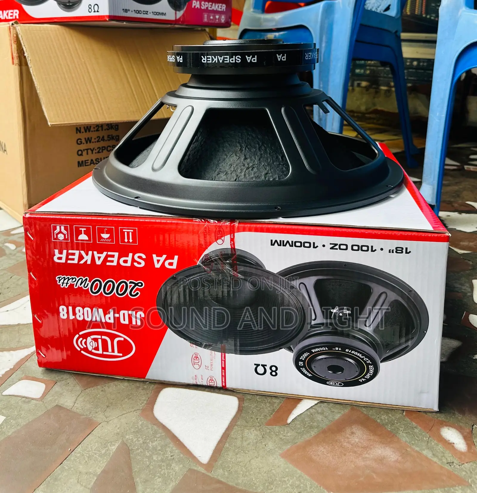 Jld 18 Inches 2000 Watts Subwoofer / Speaker [ Pair ]