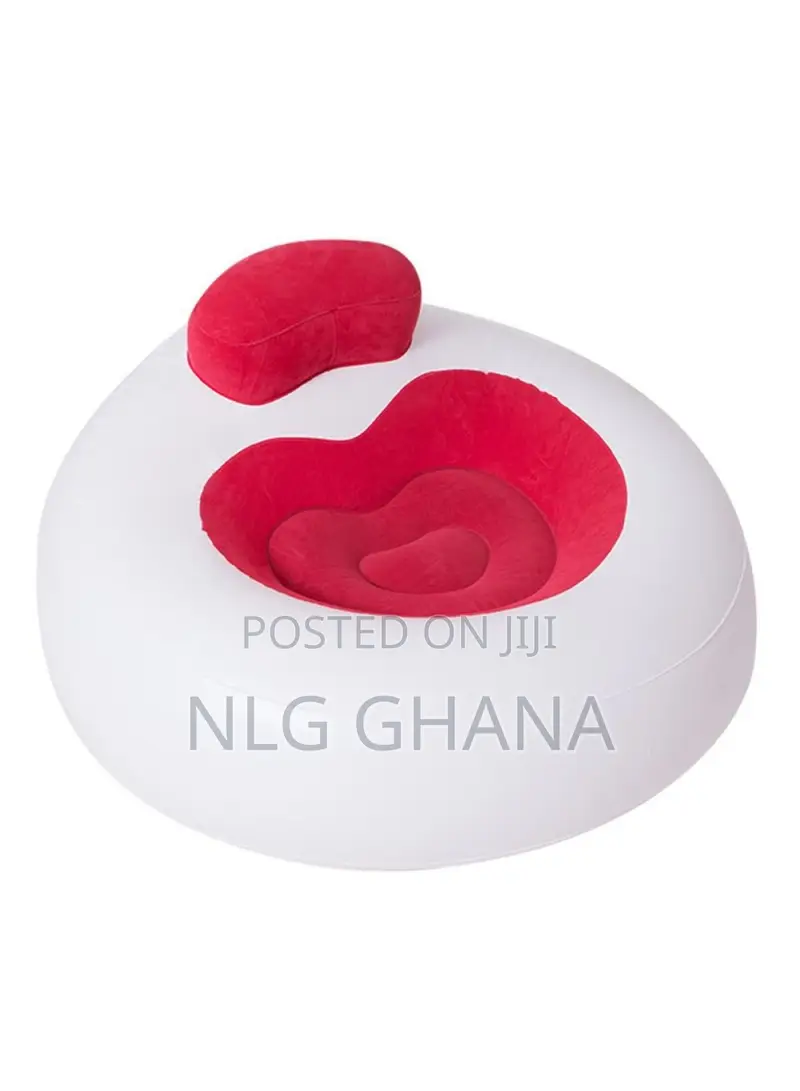 Living Room Inflatable Flocked Heart-Shape Lounger. Tvx25839