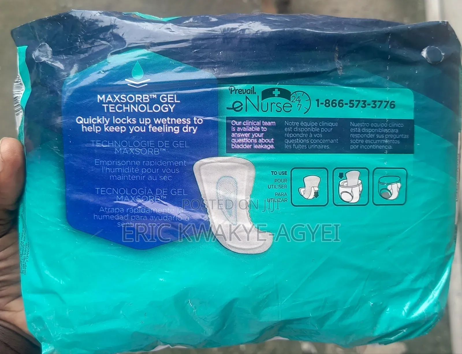 Prevail Daily Male Guards Male Incontinent Pad Contoured