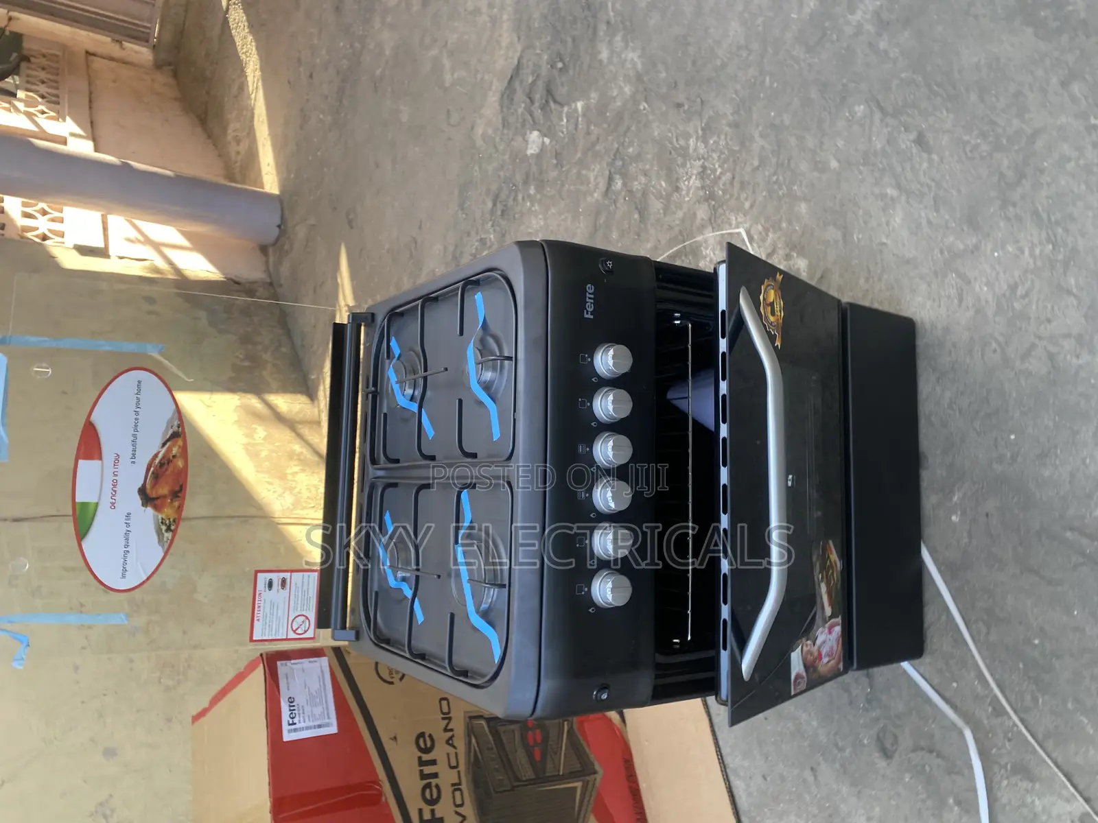 60x60 Ferre Gas Cooker With Oven And Grill Auto Ignition