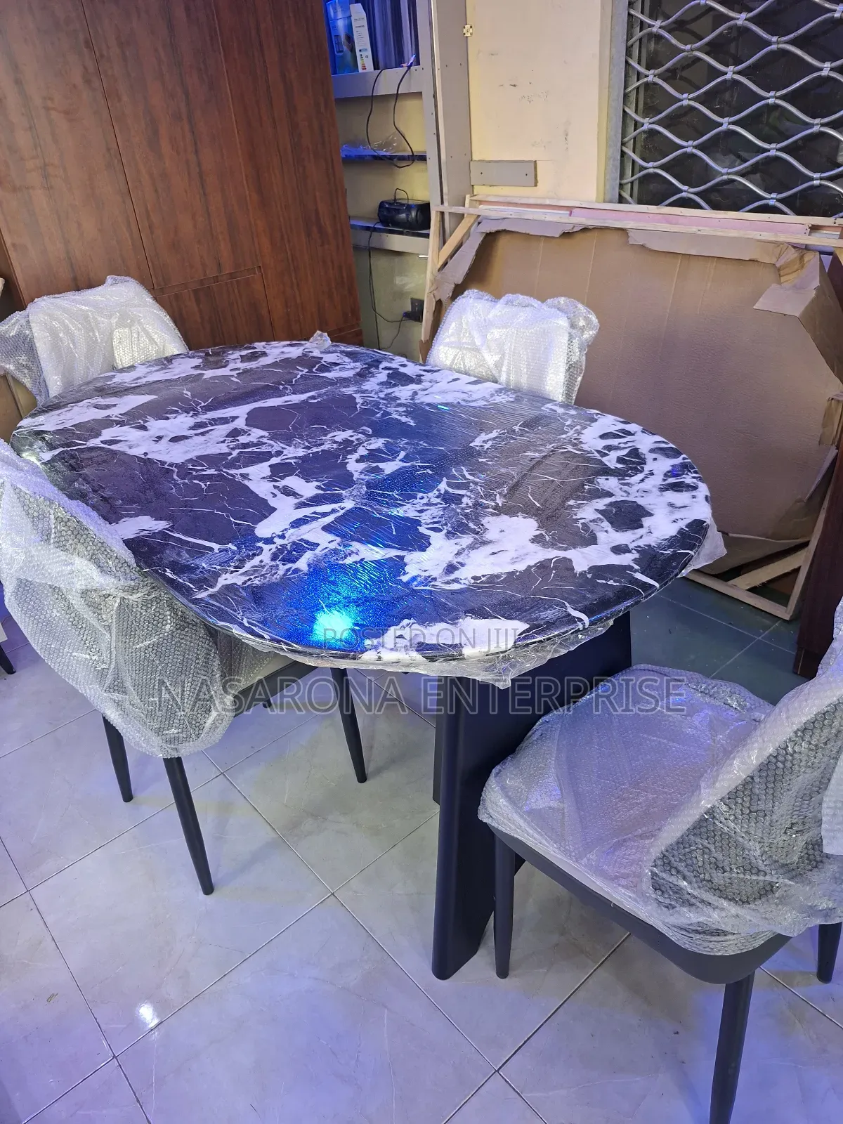 High Quality Marble Dinning Set -4chairs