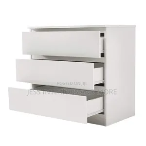 Dresser -Chest of 3 Drawers (White)