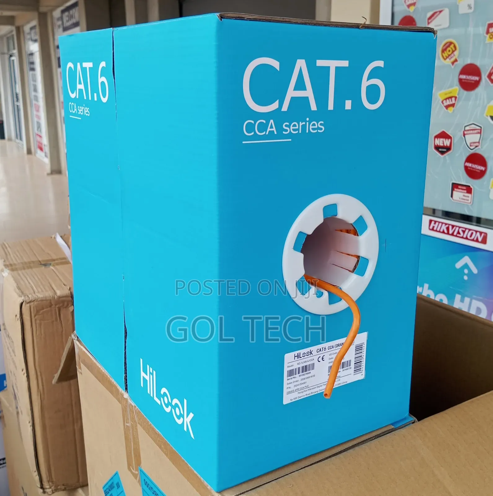 Hilook Cat6 Cable 305m Cca Nc-1ln6uu/Cca 305m Cable