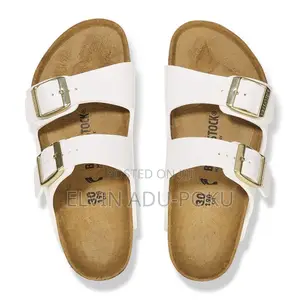 Birkenstock Two-strap “ White” Recovery Slide Sandals