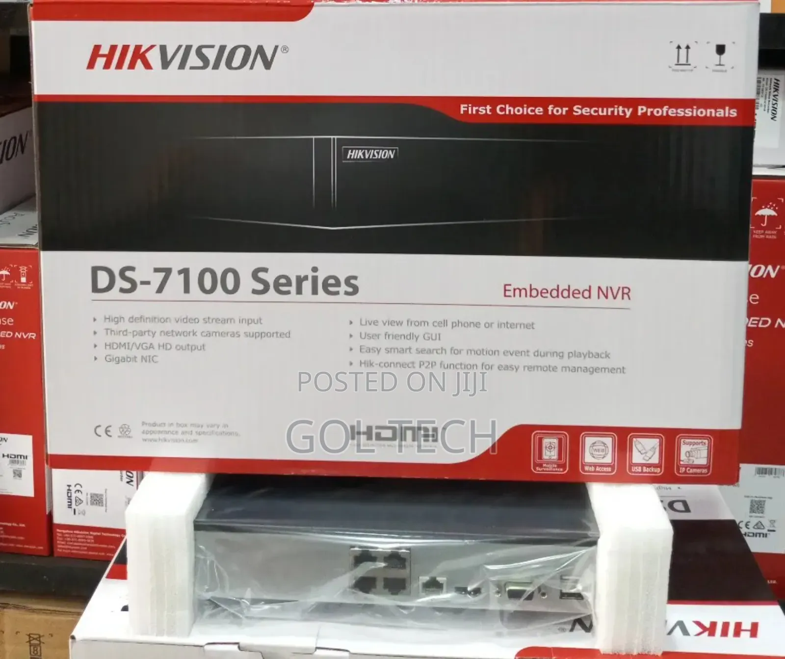 Hikvision 4 Ch NVR Poe Ds-7104ni-Q1/4p/M Embedded NVR